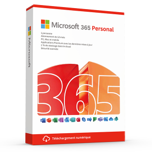Microsoft Office 365 Personal - 1 utilisateur - 1 an - 5 appareils - Mises à jour incluses