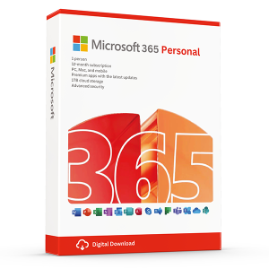 Microsoft Office 365 Personal - 1 User - 1 year - 5 devices - Includes updates