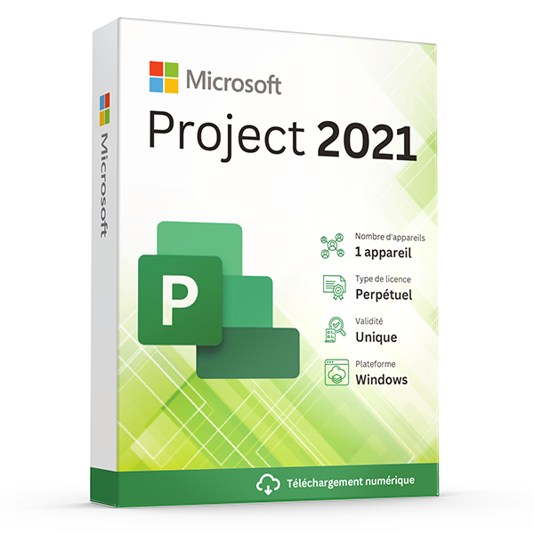 Microsoft Project Professional 2021 Code de licence Original Nouveau !