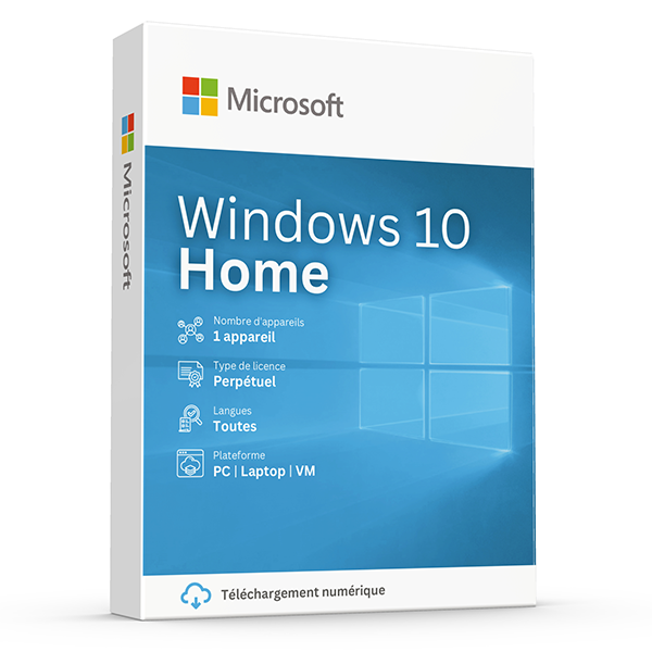 Microsoft Windows 10 Home Code de licence Original Nouveau !