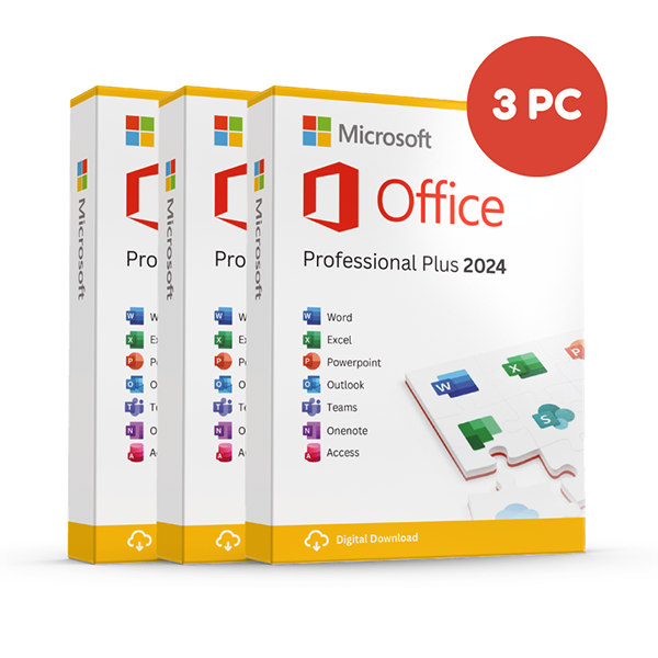 Microsoft Office Professional Plus 2024 License Code - Windows 3 devices