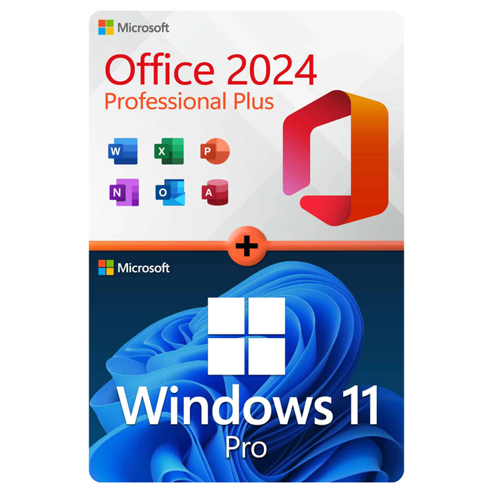 Microsoft Office Professional Plus 2024 + Windows 11 Pro Combo